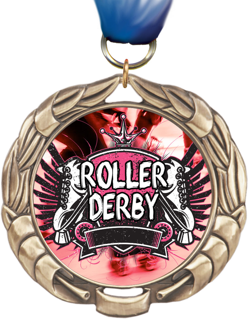 2.75" Antique Finish Wreath Insert Medal [MJ912]