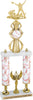 Baseball Sport Color Riser Two-Post Trophy [T2PCSR28-BS]