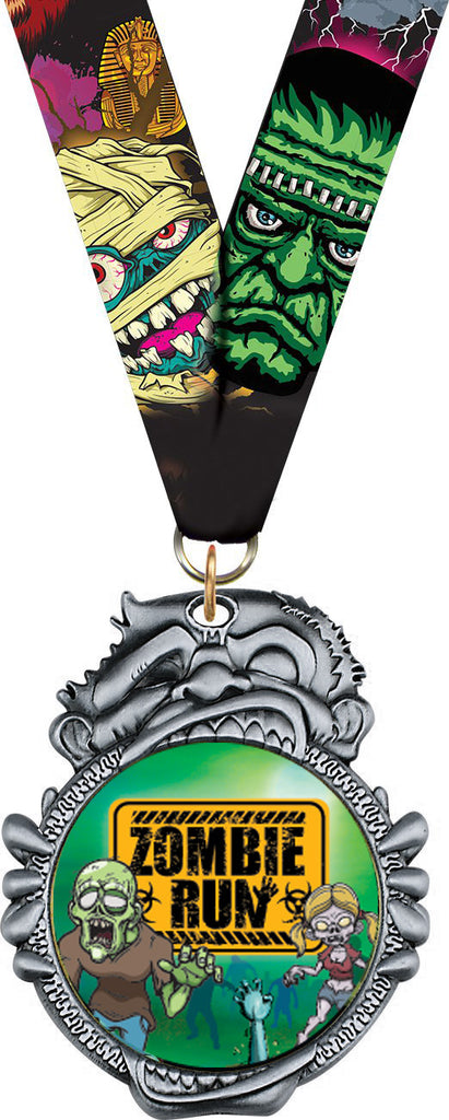 Zombie Insert Medal- Silver [MHLWN-ZMB-S]