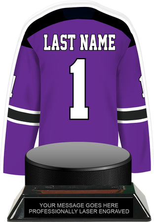Hockey Jersey Colorix-T Acrylic Trophy- Purple [TACR7-JSY-HK-PRP-Q]