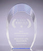 Acrylic Step Oval Award - 9.5x6.25x1.25 Blue [ARSO-9-BL]