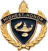 Highest Honor 3D Enameled Scholastic Pin [PCM-WRT-HHNR]