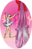 Dance- Ballet Oval Insert [OV-1753]