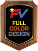 Custom American Walnut Shield Plaque 9