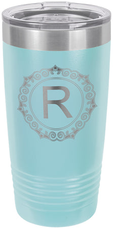 Polar Camel 20 oz. Ringneck Light Blue Vacuum Insulated Tumbler w/Clear Lid [TVIJ207]