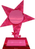 Exclusive Krystal Ice Ruby Star  w/ Custom Insert [iXSTRRD]