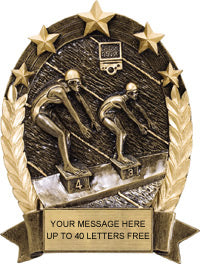 Swimming Gold Star Resin Trophy - Female [GSOR6-SWF]
