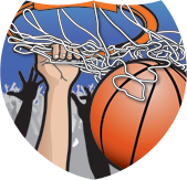 Basketball Slam Dunk Shield Insert [SH-2622]