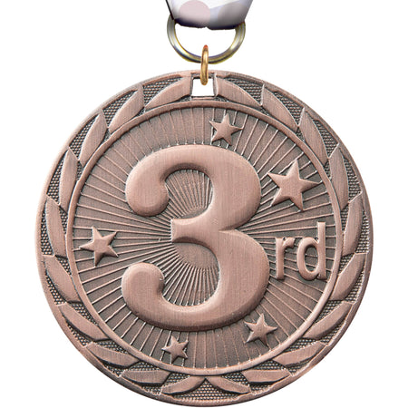 3rd Place FE 2" Iron Medal [MCFE-3RD-B]