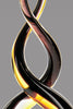 Black & Gold Art Glass Twist - 9.75 inch [AGC22]
