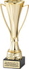Plastic Fluted Gold Cup - 12 inch [CM35-1-12-G]