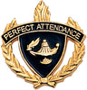Perfect Attendance 3D Enameled Scholastic Pin [PCM-WRT-PA]