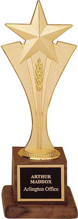 Rising Star on Walnut Finished BaseÂ  [TDS103]