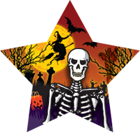 Halloween- Skeleton Star Insert [ST-1278]