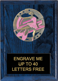 5"x7" Ballet Dimensional Color Plaque [PEM5-BT]