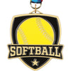 2.5" Softball Banner Shield Medal [MPSHD2-SB]