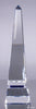 Monolith Two-Tier Award with Reflective Blue Bottom - 10 inch [CM23M-10]