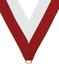 Red & White Neck Ribbon [NKRB-2067]