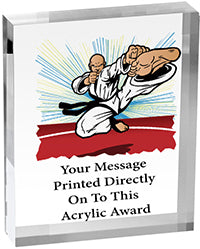 Martial Arts Vibrix Acrylic Award [ACB46V-MA]