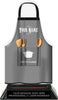 Cooking Apron Colorix-T Acrylic Trophy - Grey [TACR7-JSY-COOK-GRY-Q]