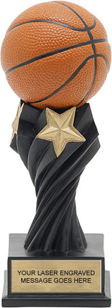 Basketball Twister Resin Trophy [RPTWST8-BK]