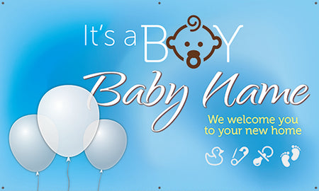 Babies Vinyl Banner- Balloons [VB-BBIES-BLN]