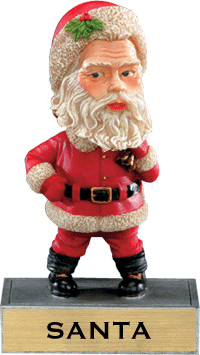 Santa Bobblehead 'Toon Resin Trophy [SBH-XMAS]
