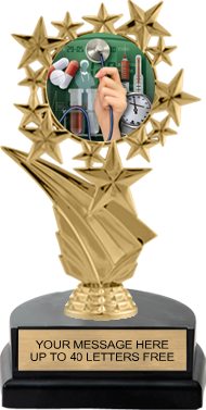 Color Insert Trophy on Marble Tone Base [THSi-C96]