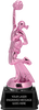 Cheer Pink Metallic Trophy on Synthetic Regal Base [TPNK7-CH]