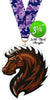 Mustang Mascot Colorix-M Acrylic Medal [MACR375-HS-Q]