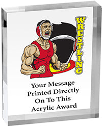 Wrestling Vibrix Acrylic Awards [1 inch thick]