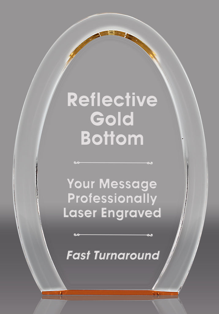 Acrylic Gold Oval Halo- 8 inch [AGOH-8]