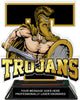 Trojans Mascot Colorix-T Acrylic Trophy [TACR6-MSCT-TJN-Q]