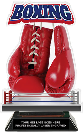 Boxing Colorix-T Acrylic Trophy- 8.25 inch [TACR8-BX-Q]