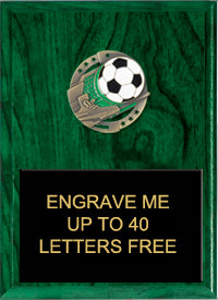 8"x10" Soccer Dimensional Color Plaque [PEM8-SC]