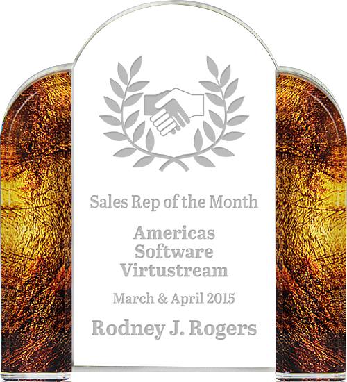 Acrylic Gold Leaf Tower [A98CT-GD]