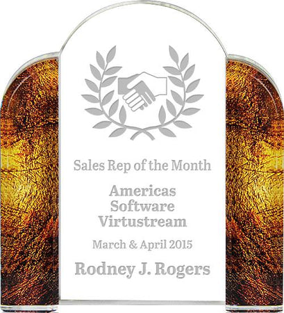 Acrylic Gold Leaf Tower [A98CT-GD]