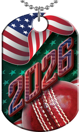 Cricket 2026 US Flag Monster Dog Tag [DTXL-FLG-CRKT-26]