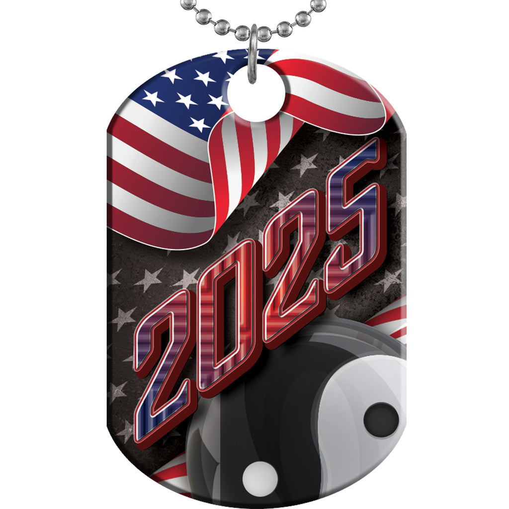 Martial Arts 2025 US Flag Monster Dog Tag [DTXL-FLG-MA-25]