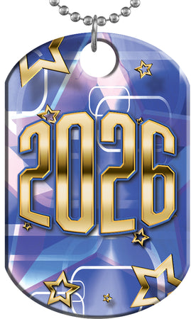 2026 Star Shine Monster Dog Tag - Blue [DTXL-SS-BLU-26]