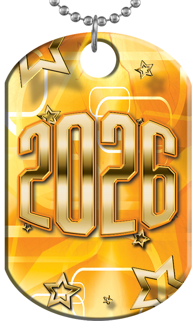 2026 Star Shine Monster Dog Tag - Orange [DTXL-SS-ORG-26]