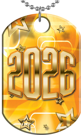 2026 Star Shine Monster Dog Tag - Orange [DTXL-SS-ORG-26]