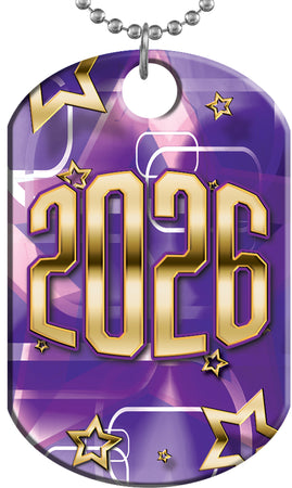 2026 Star Shine Monster Dog Tag - Purple [DTXL-SS-PRP-26]