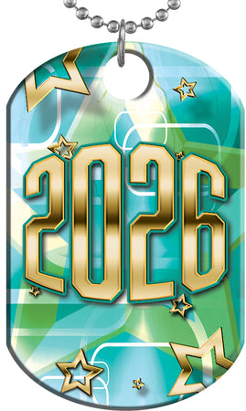 2026 Star Shine Monster Dog Tag - Teal [DTXL-SS-TEAL-26]