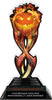 Halloween Flaming Pumpkin Tribal Flames Acrylic Trophy - 8.5 inch [TACR85-TF-FNW-HLWN-PMP-Q]