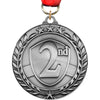 Second Place Dimensional Medal - Silver [MSW2-2ND-S]