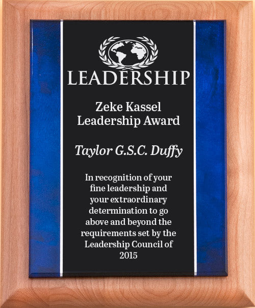 Blue Premium Series Plaque [PTPSB-12]
