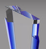 Crystal Marquee Award with Blue Uprights - 11.25 inch [CM125MQ]
