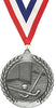 2.75 in Field Hockey Wreath Framed Medal- Silver [M311-FLDHK-S]