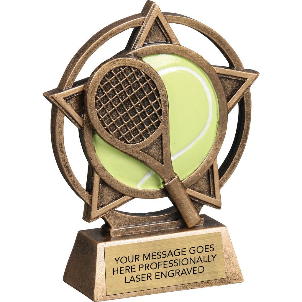 Tennis Orbit - 4.5" Resin Sculpture Trophy [RPORB-TN]